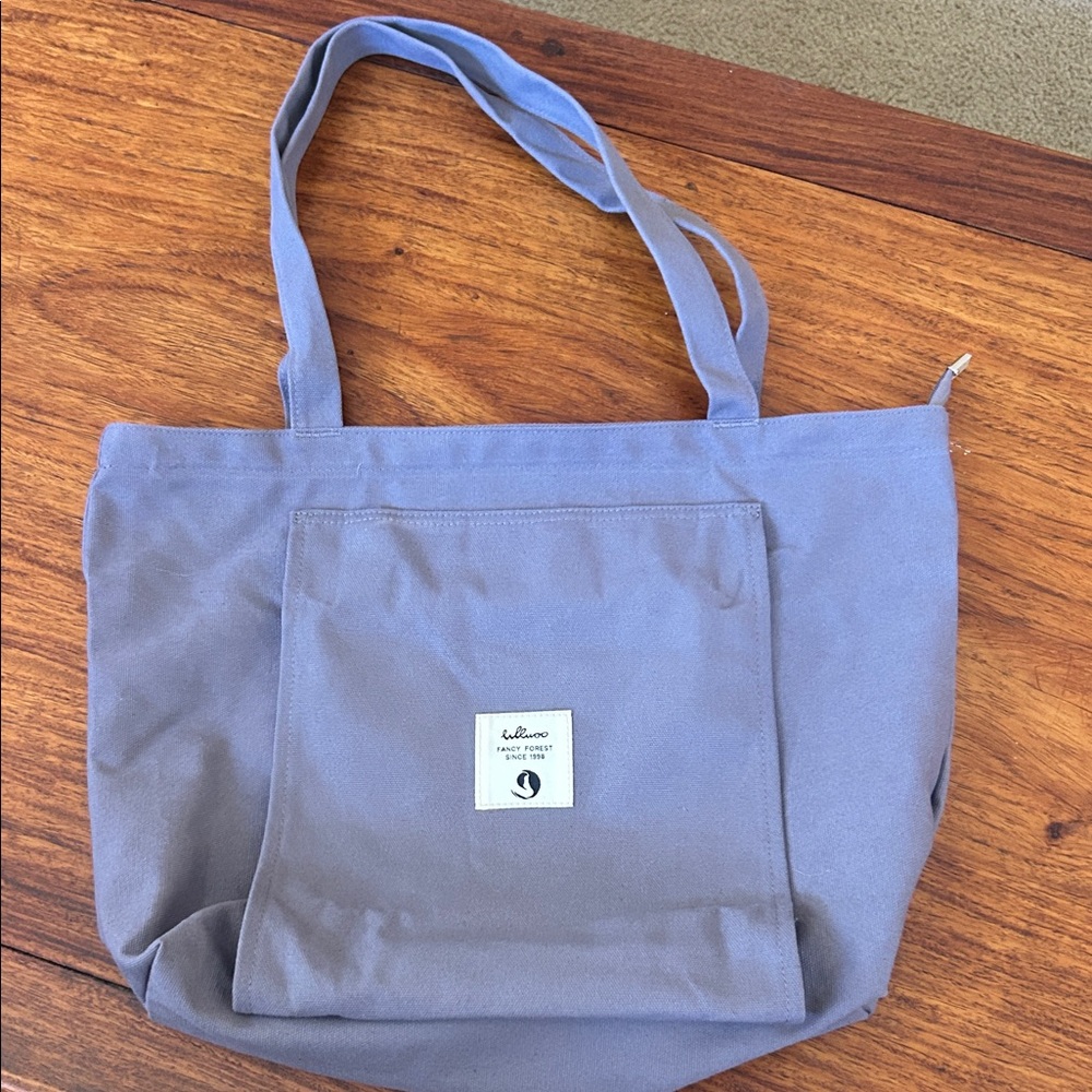Fancy Forest canvas yoga tote bag